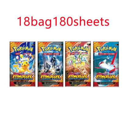 360 Cartas Pokémon Francesas Surging Sparks Obsidian Flames Brilliant Stars Lost Origin Pacote de Batalha de Cartas de Transação Pokémon