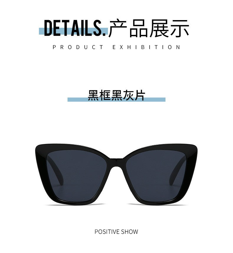 Fashion Street Trend Cat Eye Sunglasses Women Leopard Square Frame Sun Glasses UV400 Lady Brand Designer Eyewear ????? ??? ?????