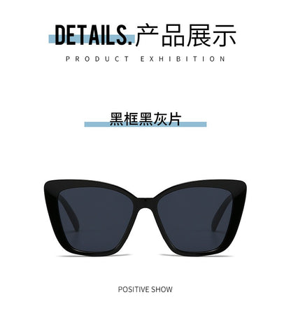 Fashion Street Trend Cat Eye Sunglasses Women Leopard Square Frame Sun Glasses UV400 Lady Brand Designer Eyewear ????? ??? ?????