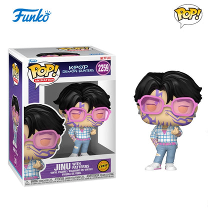 KPop Demon Hunters Anime Figure Zoey Rumi Mira Jinu Derpy com Sussie FUNKO POP Brinquedo Colecionável Modelo de Edição Limitada Presente
