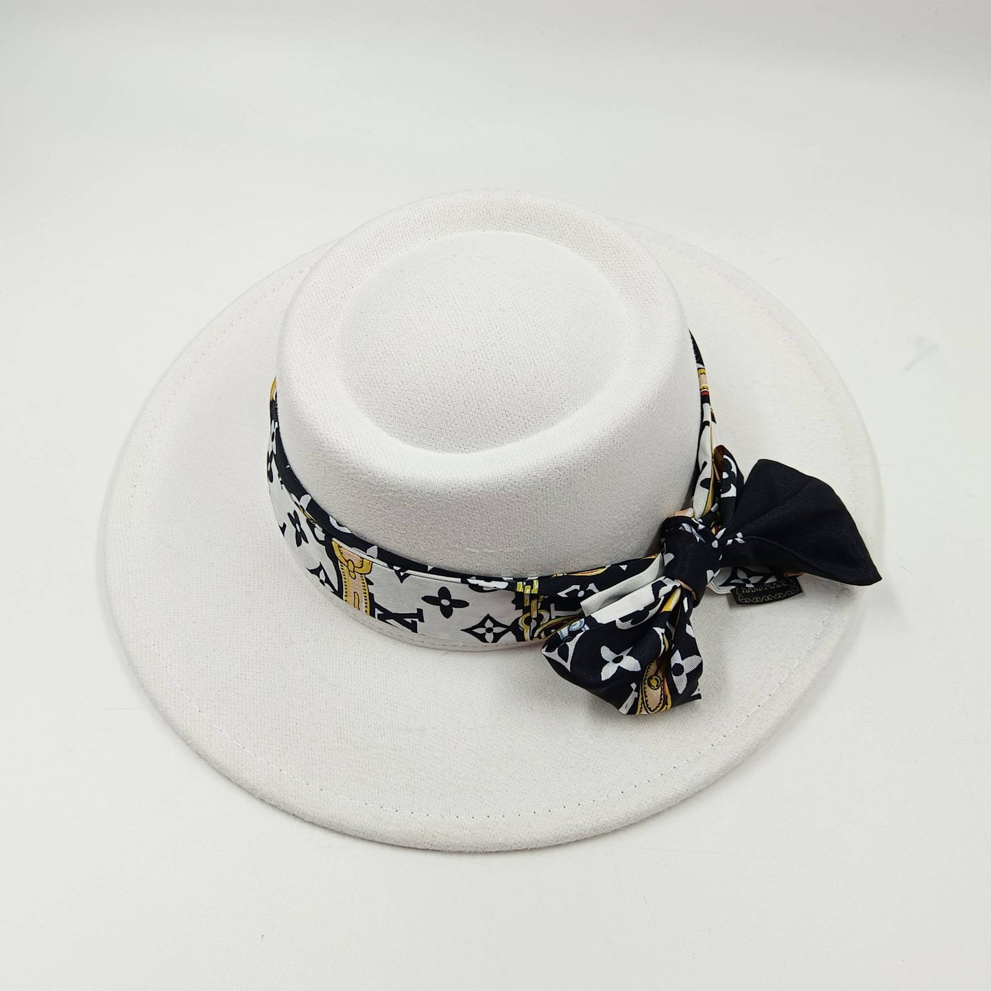 Set Straw Hat and Bag Set Gold Chain Bag Hat Set Ladies Leather Bag Tote Church Fedora Party Jazz Straw Hat