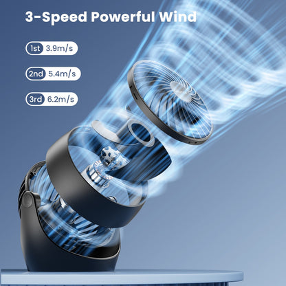 GAIATOP Air Circulator Fan, Portable Desk Fan Table Fan Dorm Fan, 5-Inch Small Fan 3 Speed with 360° Adjustable Tilt