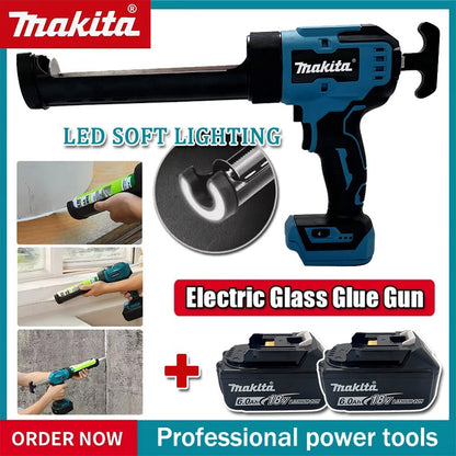Pistola Elétrica Makita para Cola de Vidro, Cola para Cimento, Cola Adesiva para Vidro, Ferramenta de Vedação, Portas e Janelas de Vidro sem Fio, Pistola de Enchimento de Costura