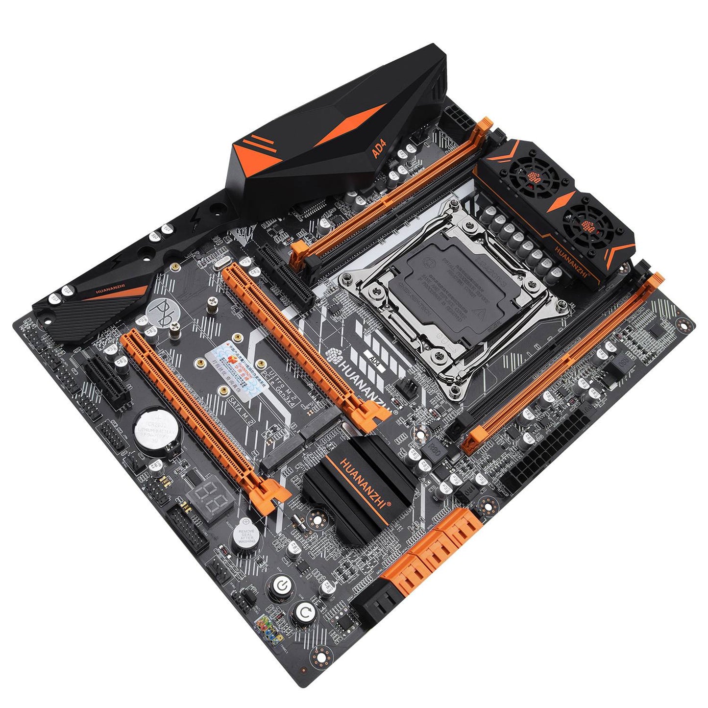Placa-mãe HUANANZHI X99 AD4 LGA 2011-3 XEON X99 suporta Intel E5 2640 2666 2670 2678 2696 V3 V4 DDR4 RECC NON-ECC NVME SATA