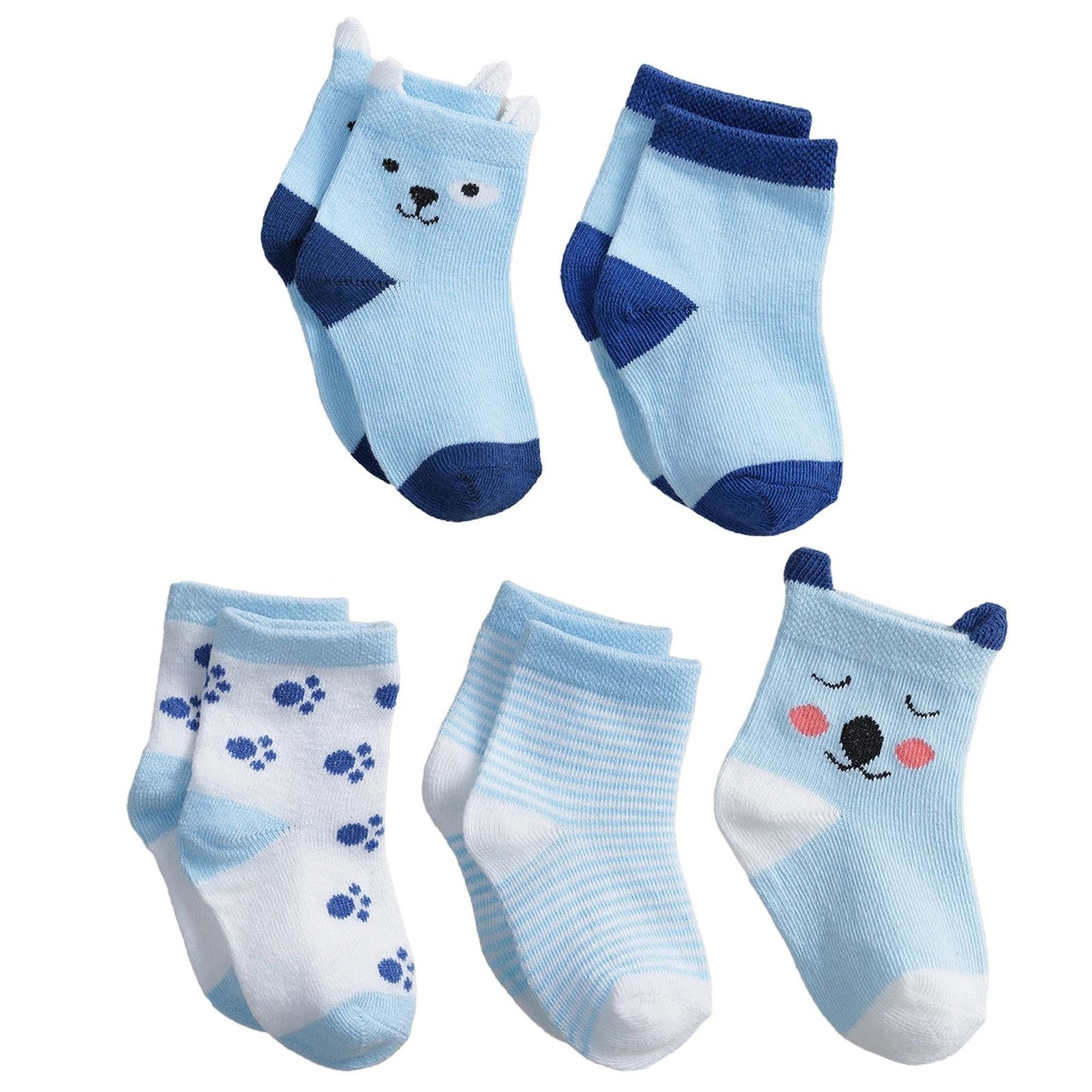 10 Pairs Baby Socks Newborn Baby Boy Girls Infant Cute Cartoons Fashion Soft Cotton Short Socks For 0-3 Years Kid's Socks