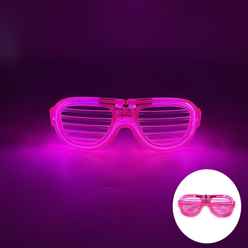 New Cool Wireless Glowing LED Light Up Glasses For Rave Festival Party Luminous Neon Mosaic Sunglasses Club Disco Eye Glasses