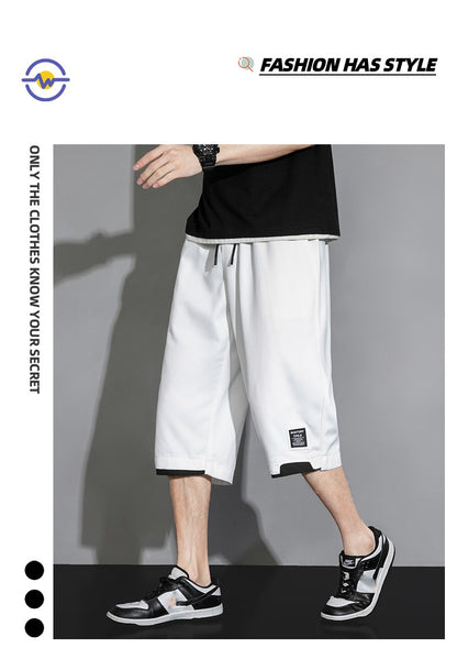 Plus Size Large Men's Shorts 2025 Summer New Trendy Loose Men's Sports and Casual Pants Jorts Baggy Cargo Mens Luxury Brands Man