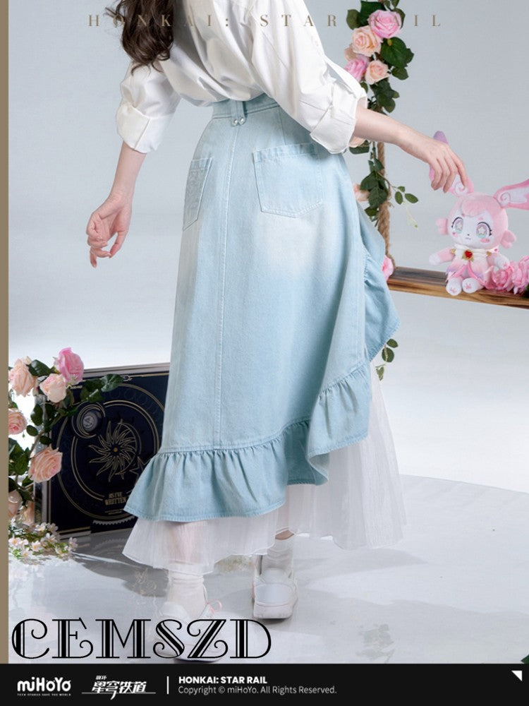 [Genuine] Game Honkai Impact Cyrene Cosplay Theme Impression Series Cowboy Skirt Anime Character Size XS-XL Halloween Costume