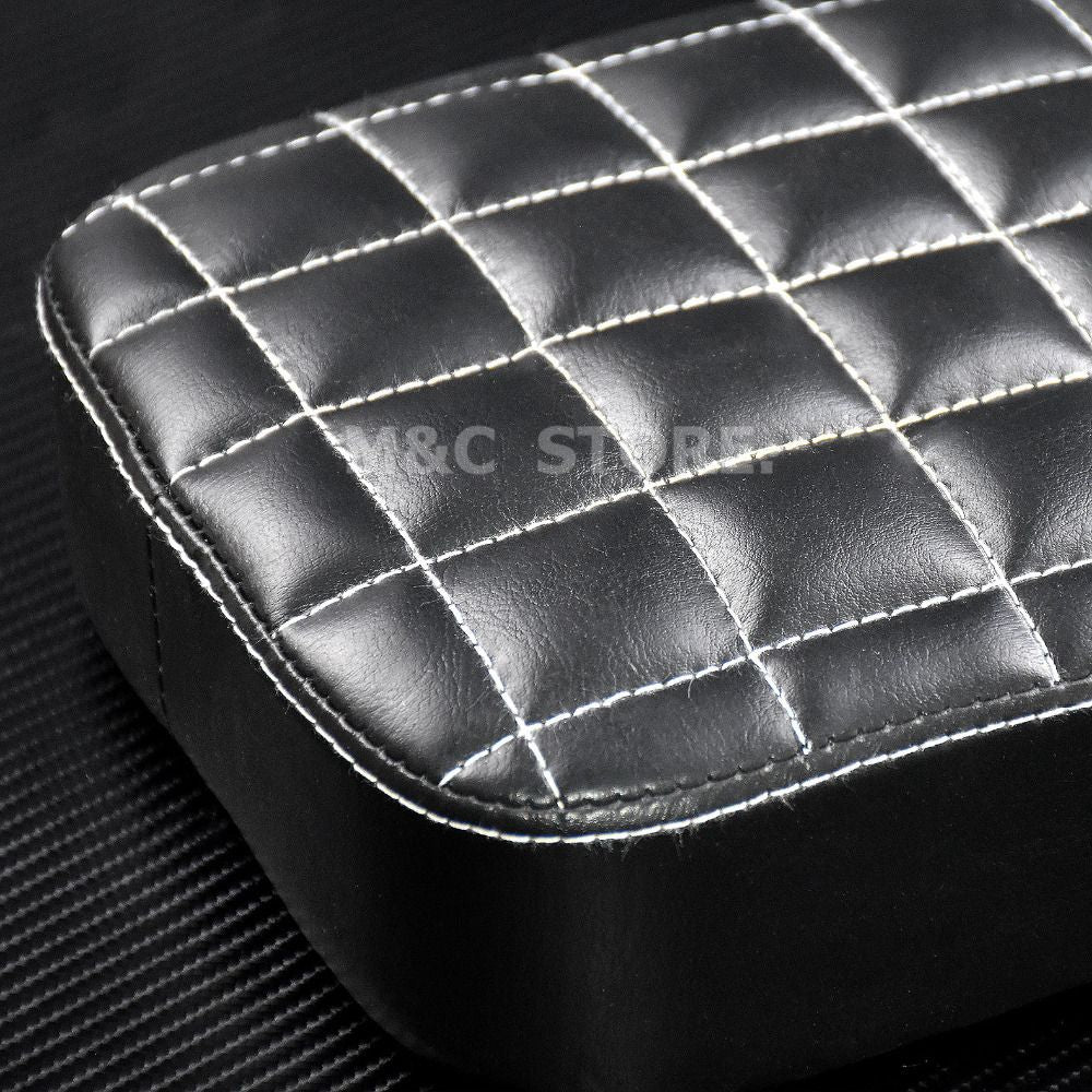 Almofada de Assento Traseiro para Passageiro de Moto Banco Almofadado com 6 Ventosas / 8 Ventosas para Harley Touring Sportster XL1200 Dyna Chopper Custom