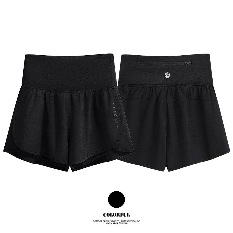 DRUR Women's Cycling Shorts High Waist Quick Drying Yoga Shorts Woman Summer Sports Short Pants With Inner Lining Gym Clothing