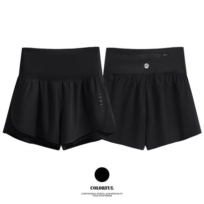 DRUR Women's Cycling Shorts High Waist Quick Drying Yoga Shorts Woman Summer Sports Short Pants With Inner Lining Gym Clothing