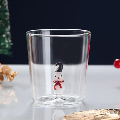 Copo de Vidro Formato de Animal 3D Desenho Animado Copos de Vidro Fofos para Casa Água Café Copo de Camada Única com Hóspedes Suco Bebida Fria Copo