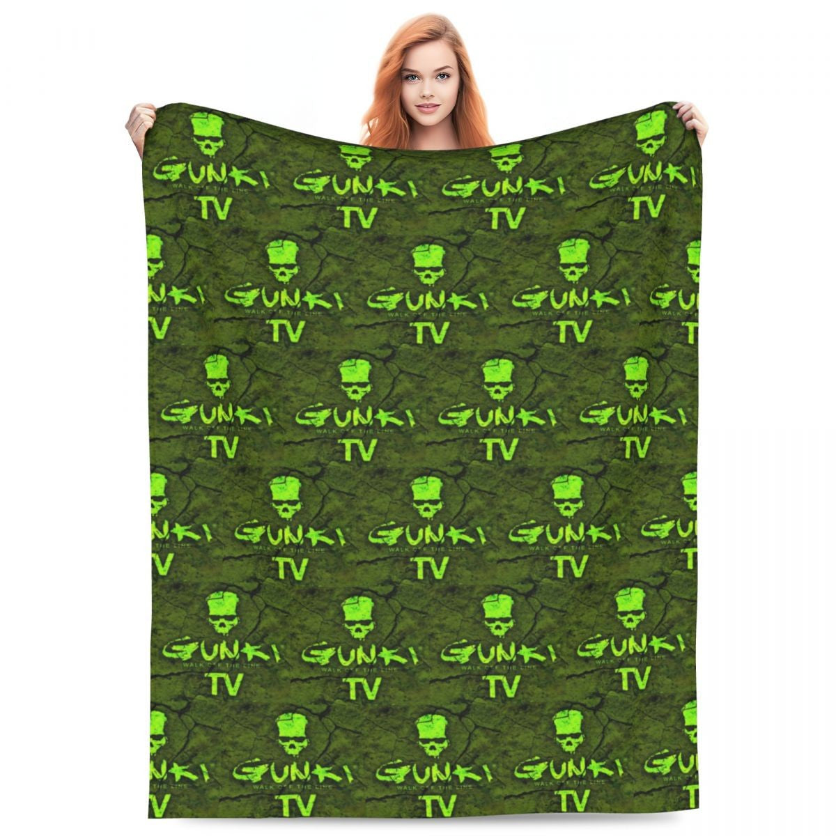 Gunki Fishing Blanket Soft Warm Flannel Throw Blanket Bedspread for Bed Living room Picnic Travel Home Sofa