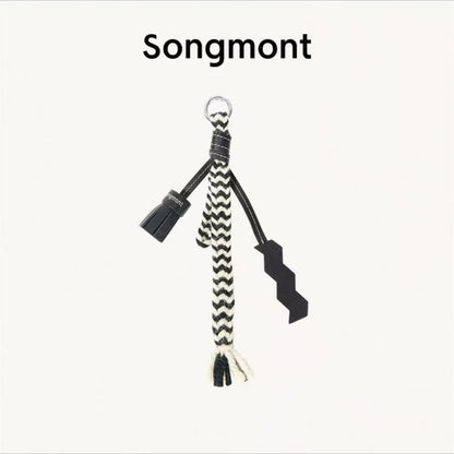 Songmont Genuine Leather Mini Bucket Bag Adjustable Drawstring Multi Straps White Black Blue Casual Chic Crossbody Bag Oversized