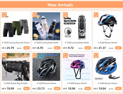 X-Tiger Bike Light Headlight Bicycle Lamp With Power Bank Rechargeable LED 5200mAh MTB Bicycle Light Flashlight Bike Accessories