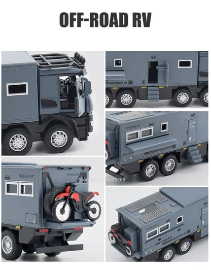 1:24 NOMADISM Raptor F150 RV Liga Modelo de Carro de Brinquedo Metal Diecast Miniatura Veículos Off Road Modelos Som Luz Brinquedos Para Crianças Presentes
