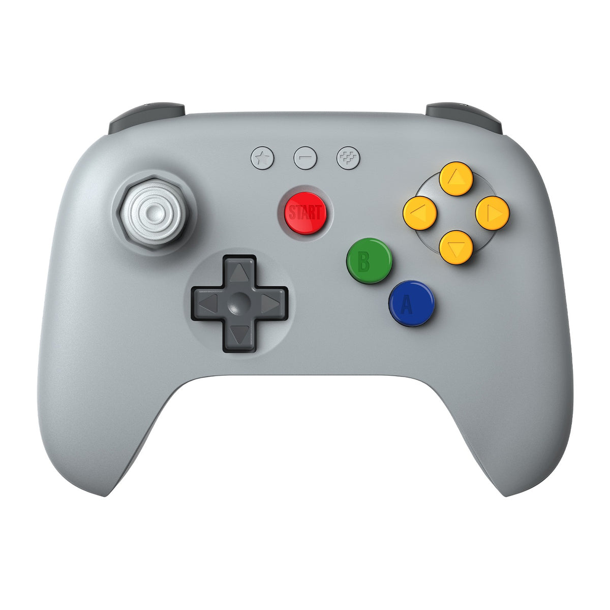 8BitDo 64 2.4G Wireless Controller for Original N64 / Analogue 3D / Windows PC, Retro Gamepad Low Latency (Grey)