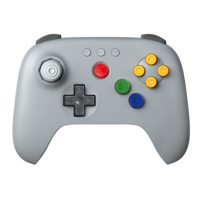 8BitDo 64 2.4G Wireless Controller for Original N64 / Analogue 3D / Windows PC, Retro Gamepad Low Latency (Grey)