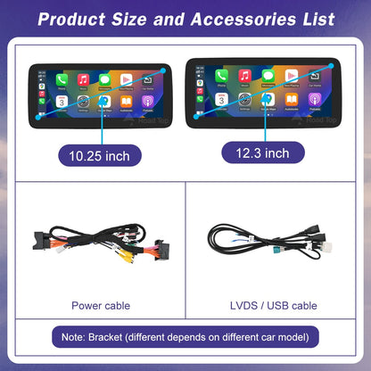 Wireless Carplay Linux Screen for Mercedes Benz W205 GLC A C V Class W447 CLA GLA 2015-2019 GPS With Android Auto Car Multimedia