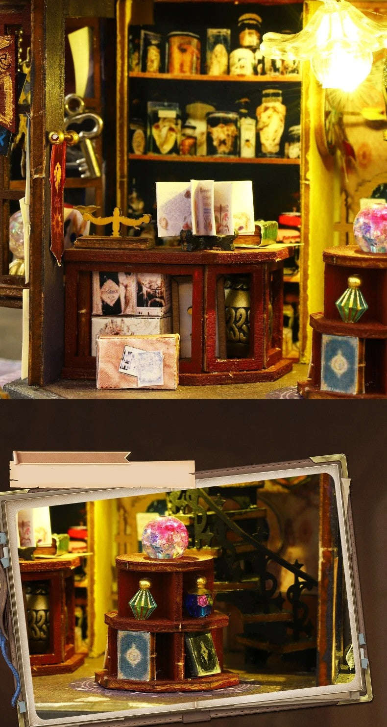 2014 New DIY Big Doll House Wooden Case Miniature Furniture Dollhouse Toys for Children Birthday Gifts