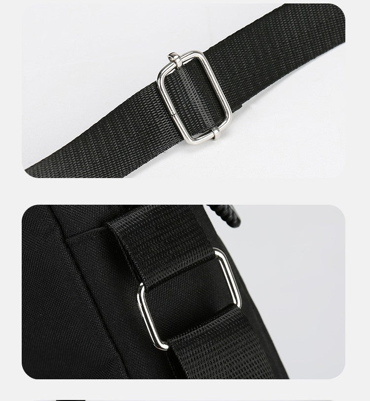 Simple Casual Mini Crossbody Bag Men's Nylon Small Shoulder Bag For Men Oxford Messenger Phone Side Sling Bag Husband Chest Pack