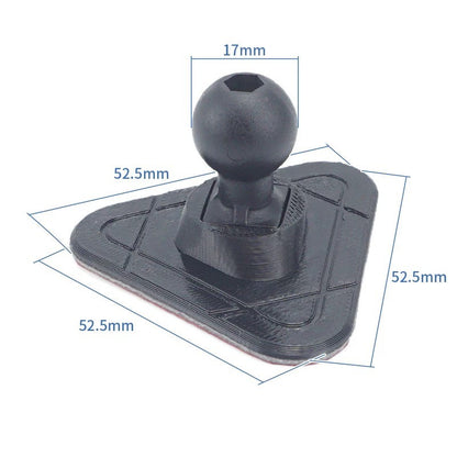 17mm Ball Head Car Center Console Adhesive Flexible Bending 3D Printing Base Suitable For Mobile Phone Holder Accessories