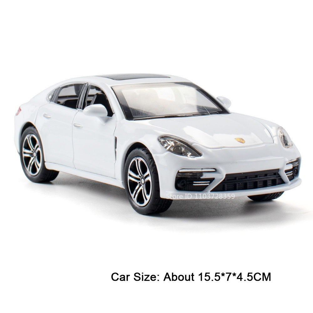 1:32 Cayenne Panamera Carros em Miniatura Liga Fundida Som Luz Portas Abertas Veículos de Fricção para Crianças Presentes