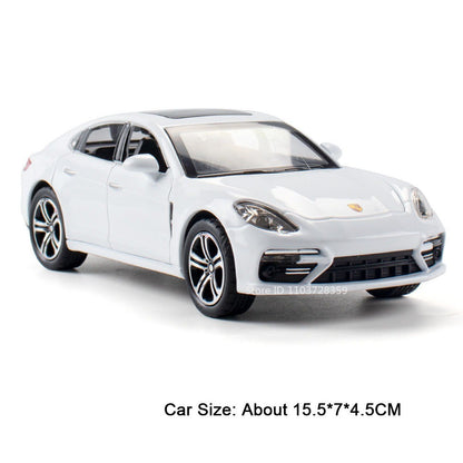 1:32 Cayenne Panamera Carros em Miniatura Liga Fundida Som Luz Portas Abertas Veículos de Fricção para Crianças Presentes