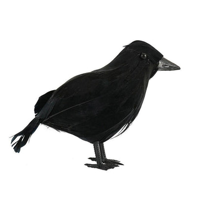 Simulação de Corvo Preto de Halloween Corvo Preto de Halloween Adereços de Corvo Simulação Pássaro Falso Festival Fantasma Decoração de Halloween Brinquedos Assustadores