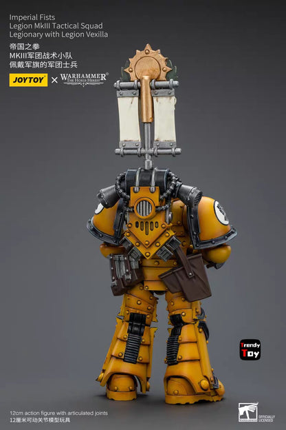 ?JOYTOY?Warhammer 40K Imperial Fists Mkll Legionários Táticos 4 Peças 1/18 Action Figure Brinquedo Colecionável