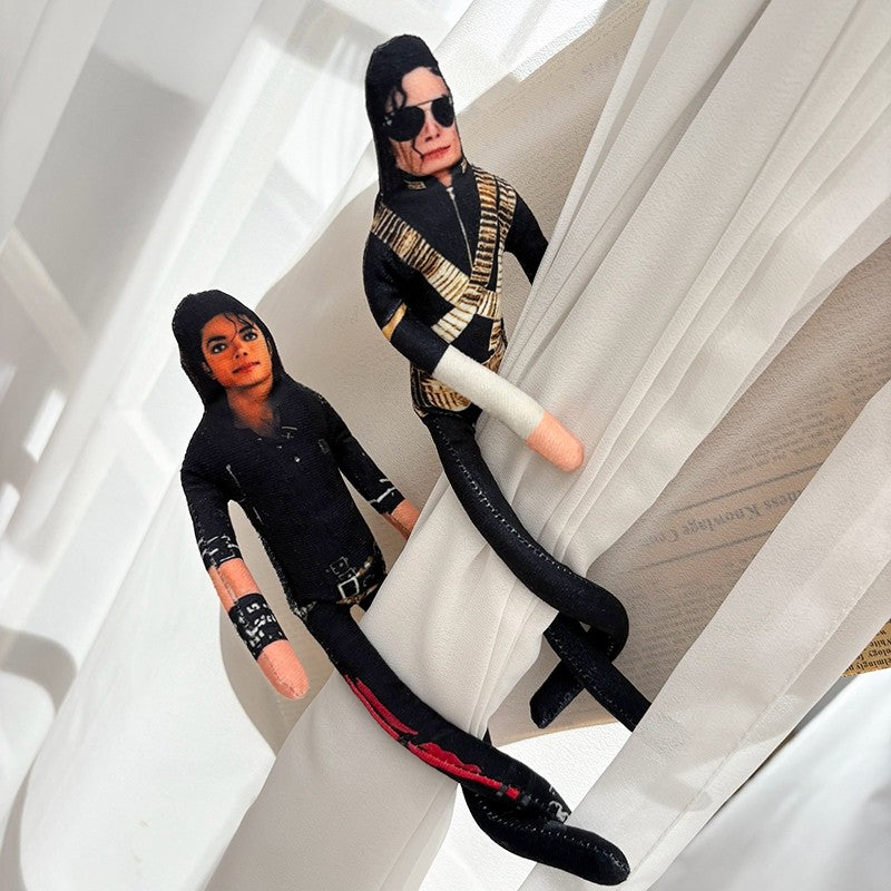 Abstract Michael Jackson Figure Creative Rat Jerky Doll Stuffed Ornament Bendable Rat Jerky Figurine Props Laoshu Gan Doll