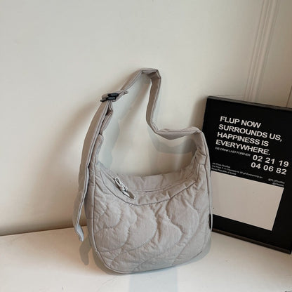 New Commuting Crossbody Bags for Women Fashion Texture and Simple Hobo Shoulder Bag Large Capacity Versatile Bags for Travel