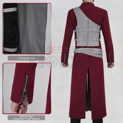 HOLOUN Anime Gaara Cosplay Costume Coat Pants Vest Belt Animation Convention Halloween Christmas Gift