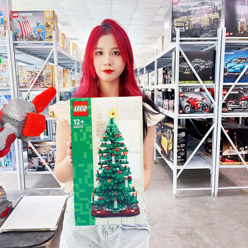 LEGO Árvore de Natal 2 em 1 para Reconstruir 40573 Kit de Blocos de Montar Brinquedos para Crianças a Partir de 12 Anos Presente de Aniversário Natal (476 Peças)