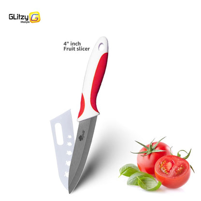 Faca de Cozinha Chef Inoxidável Faca de Cerâmica para Frutas Faca Utilitária Doméstica para Fatiar Legumes Lâminas Pretas Afiadas para Cozinhar