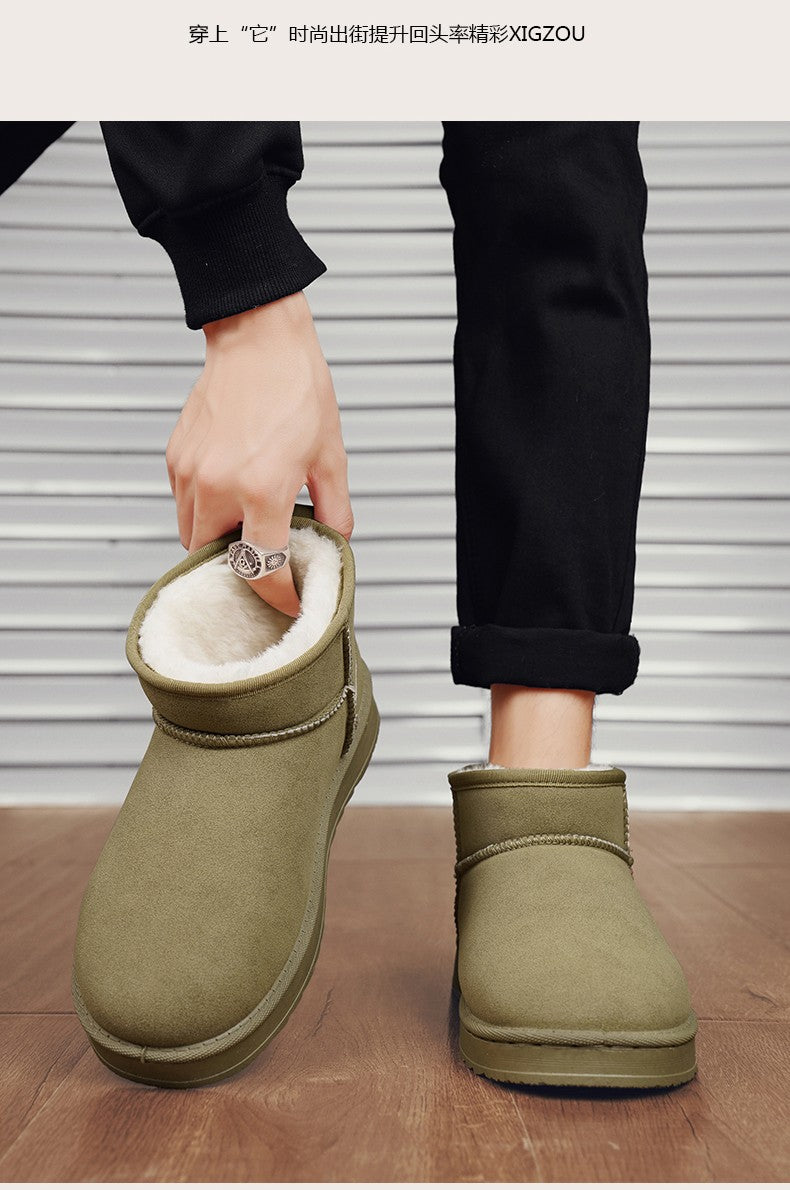 Mens Shoes Classic Top Quality Suede Leather Ankle Boots 2025 Winter Snow Boots for Men New Fashion Australia Boots 36-45