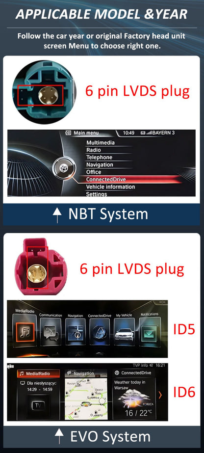 para BMW X5 F15 X6 F16 2014 - 2018 Sistema NBT/EVO Rádio Multimídia para Carro Android 15 GPS Navegação 4G BT Carplay Auto Ferramentas