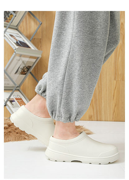 Chef shoes four seasons soft sole anti-slip oil-proof waterproof kitchen work shoes men's sandals garden shoes outdoor slippers