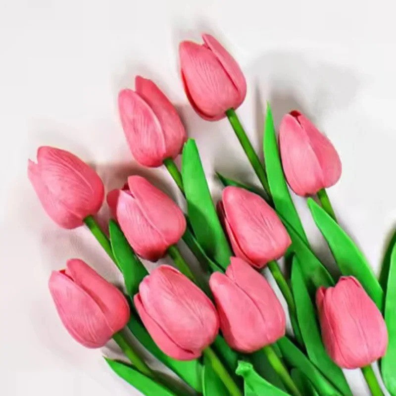 5-30Pcs Premium Tulip Artificial Flowers, Real Touch Tulip Bouquet, Decorative for Wedding Home Party Christmas Candy Birthday