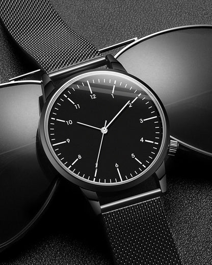 Free Personalized Engrave with Your Name Logo Text Men's Women's Mesh 3 ATM Water Resistant Wristwatch Customized Wrist Watch