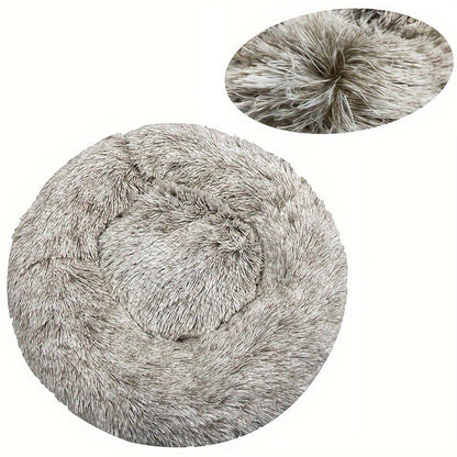 Cama Redonda para Cães, Cama Quente de Inverno para Gatos, Cesto de Pelúcia para Cães, Cama Lavável para Pequenos, Médios e Grandes Cães, Sofá para Gatos