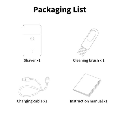 Xiaomi Mijia Electric Shaver Reciprocating Dual Cutter Blade Waterproof Mini Portable Rechargeable Magnetic Knife Holder Razor