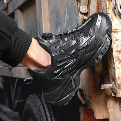 Men's Military Tactical Boots Army Boots Men Side Zipper Military Boots Men Anti-Slip Ankle Boots Work Safety Shoes Hiking Shoe