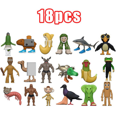 Brinquedo de Figura Sahur Tung da Doença Cerebral Italiana Tralalero Tralala Figuras Bombardino Crocodilo Shimpanzini Bananini Boneca de Decoração de Modelo de Presente