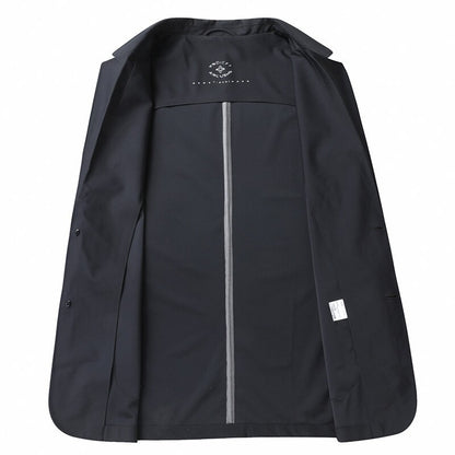 2025 Summer Ice Silk Thin Sunscreen Suit Jackets for Men Classic Business Casual Blazers Wedding Social Dress Coat Men Clothing