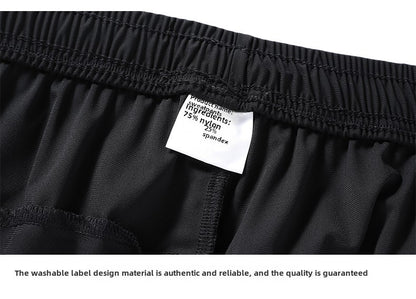 Men's solid color pants summer ice silk elastic quick drying loose sports pants suitable for casual and business wear M-8XL