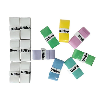 15 peças de overgrip para raquete de tênis Wilson, faixa absorvente de suor, grip de PU para raquete de badminton, fita para grip de tênis, grip para raquete de Padel