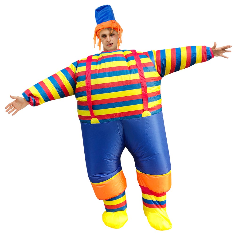 Adult Mascot Clown Inflatable Costume Anime Ballet Dress Suits Carnival Purim Halloween Party Cosplay Costumes for Man Woman
