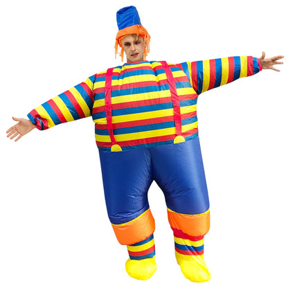 Adult Mascot Clown Inflatable Costume Anime Ballet Dress Suits Carnival Purim Halloween Party Cosplay Costumes for Man Woman