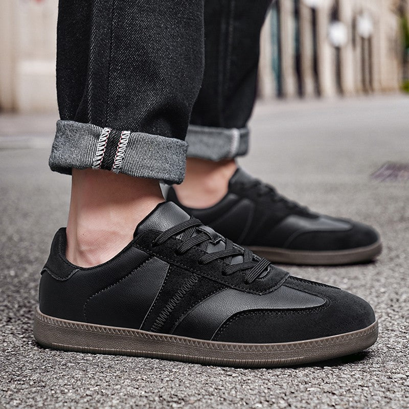 Oiaano Unisex Barefoot Men Leather Black Shoes Women Sneakers Platform Zero Drop Fashion Comfort Lightweight Breathable Walking